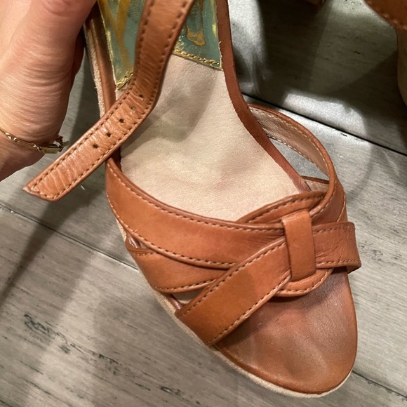 Michael kors platform sandals brown 8.5 - Picture 5 of 5